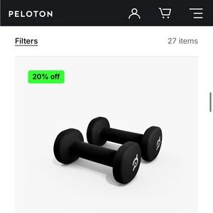 Peloton 3lb weights - brand new never used